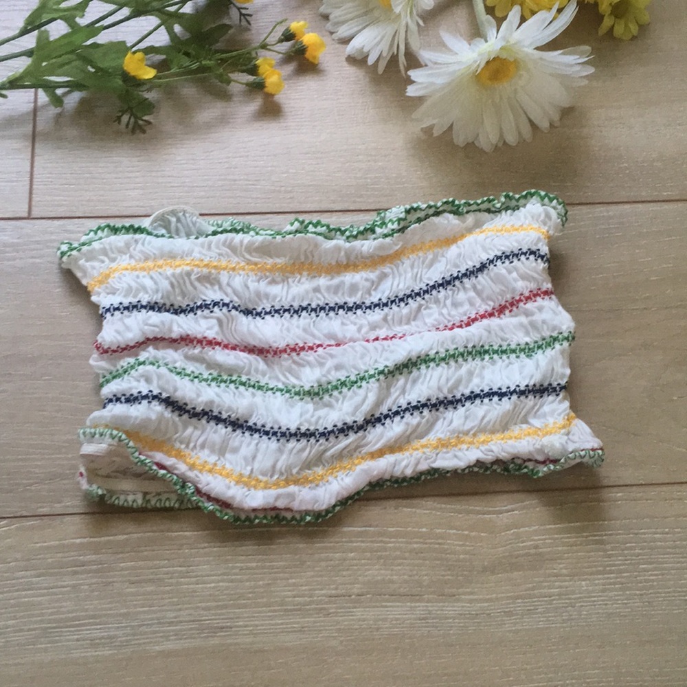 Free People Striped Summer Bandeau Tube Top!